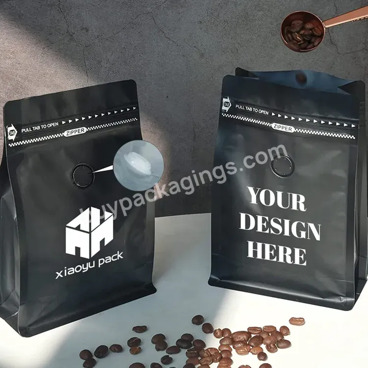 Custom Logo Printed Matte Aluminum Foil Food Packaging Bag Zip Lock Flat Bottom Coffee Tea Bags For Coffee