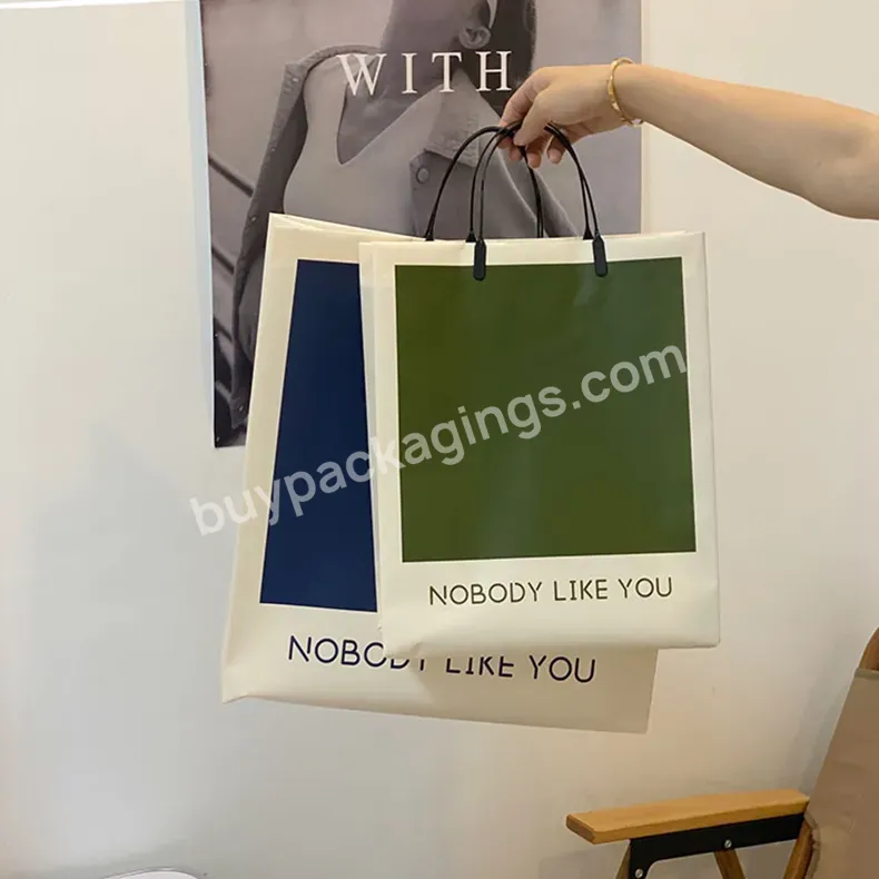 Custom Logo Printed Packing Plastic Bags For Clothing Manufacturing Clothing Shopping Bags