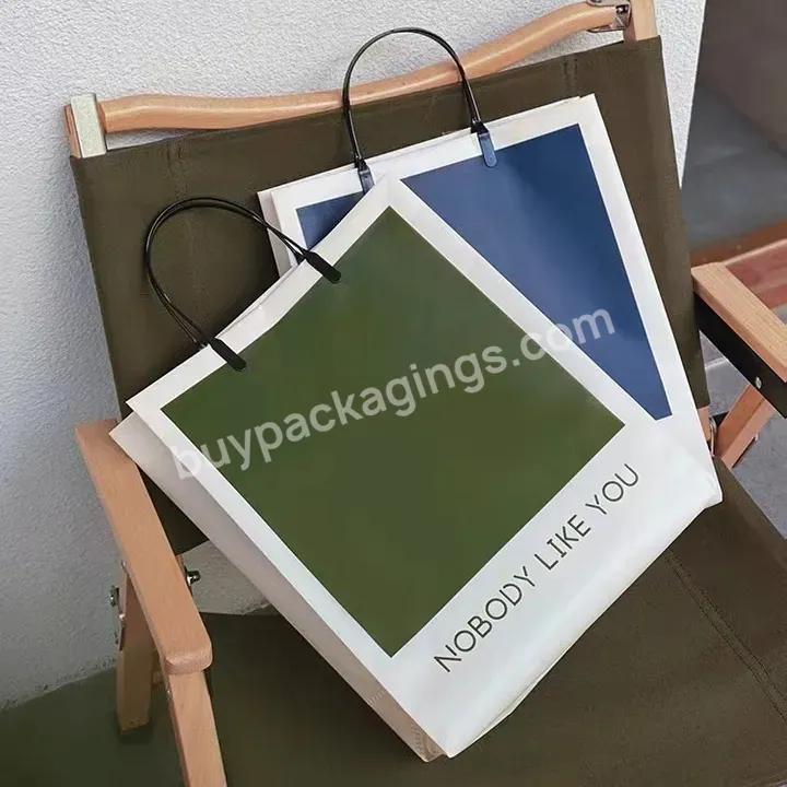 Custom Logo Printed Packing Plastic Bags For Clothing Manufacturing Clothing Shopping Bags