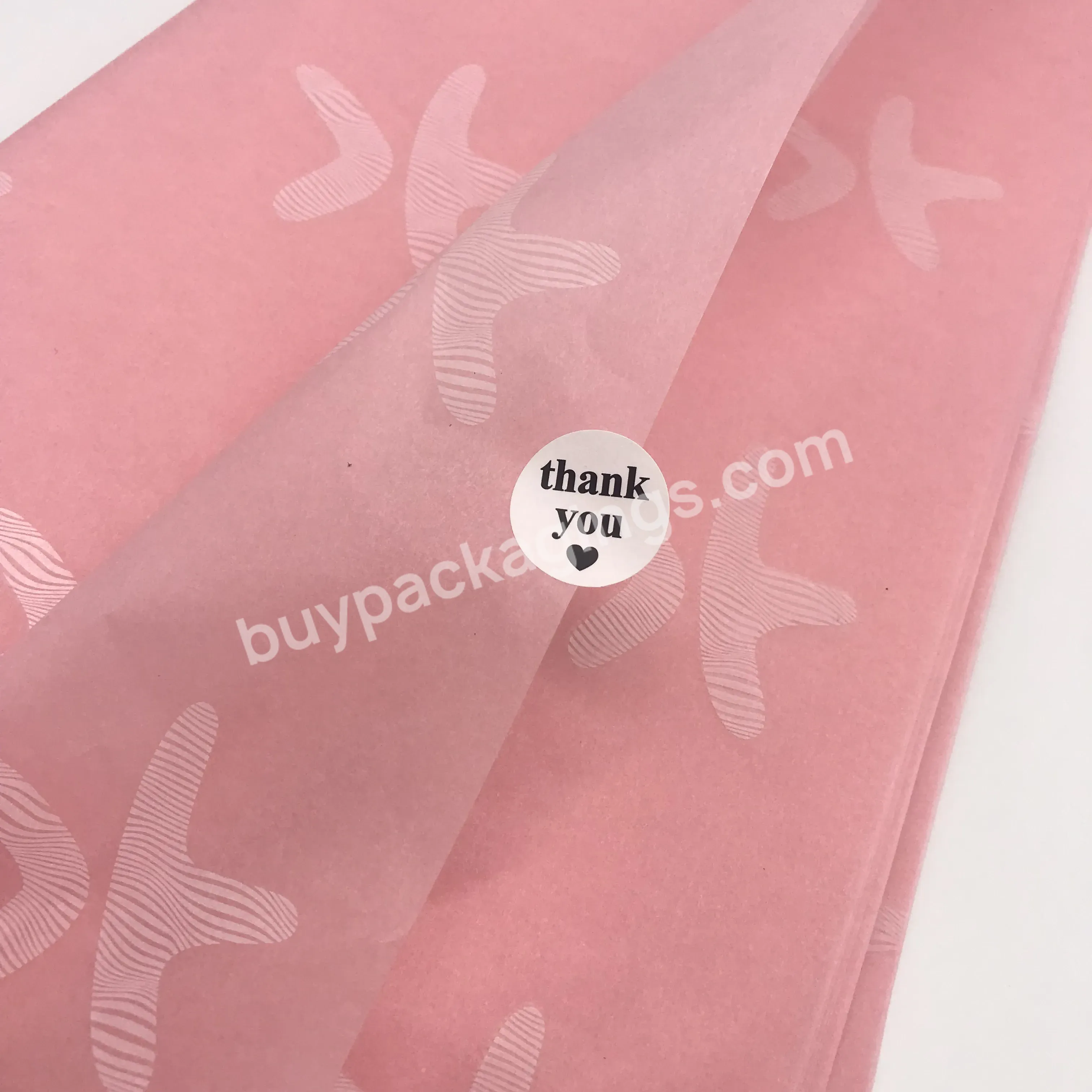 Custom Logo Printed Pink Tissue Paper Wholesale Packaging Tissue Wrapping Paper For Gift Box Packaging - Buy Christmas Custom Flower Wrapping Pape,High Quality Tissue Paper For Clothing Packaging,Pink Paper Tissue Paper Wrapping.