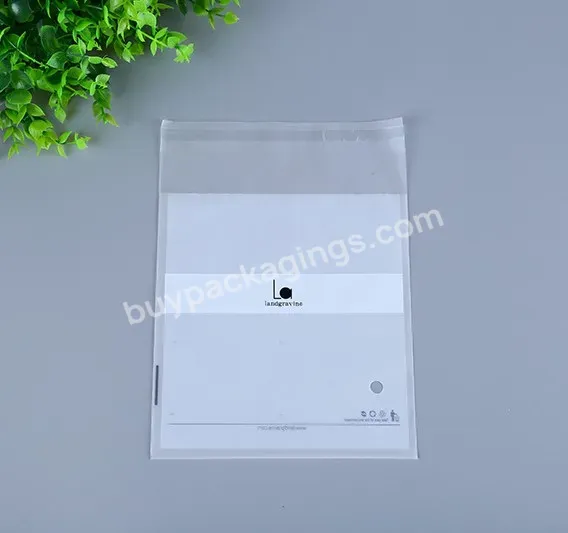 Custom Logo Printed Reusable Packaging Plastic Frosted Zip Lock Bag Zipper Pouch For Clothing