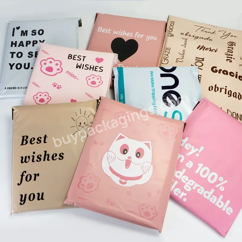 Custom Logo Printed Self Sealing Plastic Poly Mailers Mailing Bags Courier Bag For Postage Shop Online For Sale