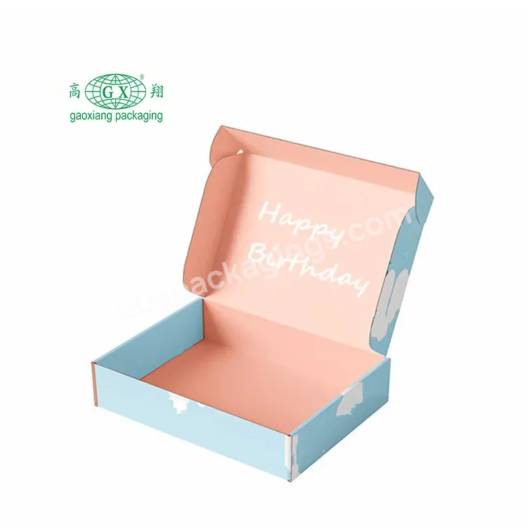 Custom Logo Printed Shoes Packaging Fancy Shipping Corrugated Paper Box Recycled Mailer Packaging Box