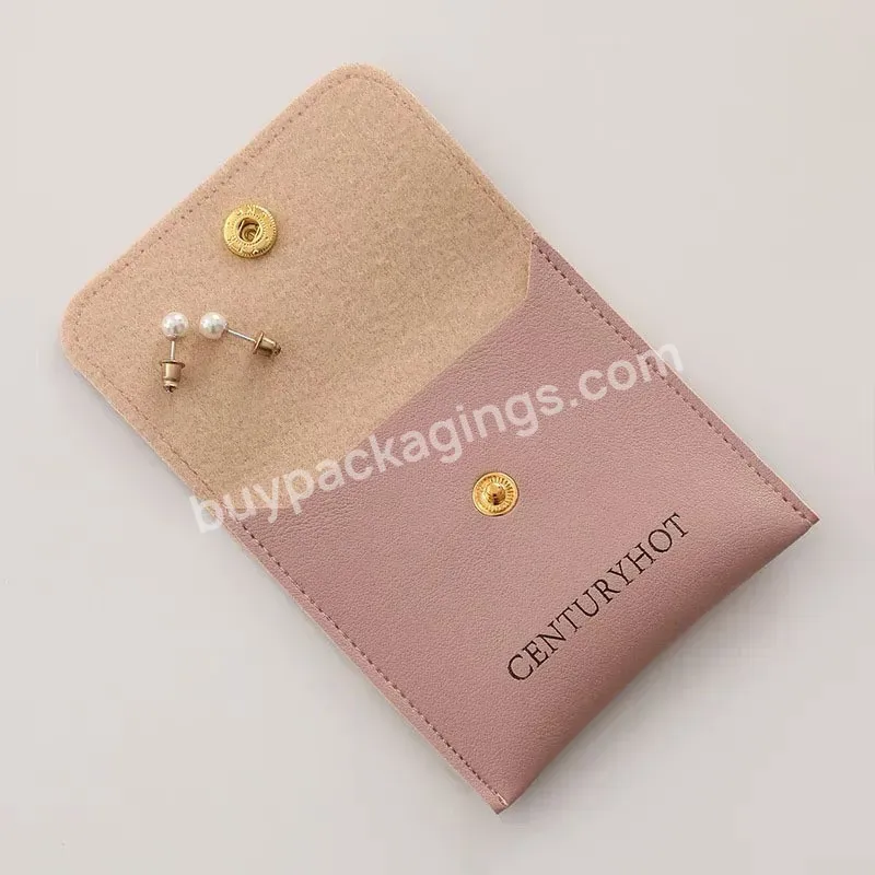 Custom Logo Printed Small Envelope Flap Package Pouch Luxury Microfiber Necklace Jewelry Bag - Buy Custom Earring Packaging Hot Sale Mini Small Jewelry Bags Snap Closure Luxury Suede Pouch With Flap Velvet,Pouches Jewelry Packaging&display Type Jewel