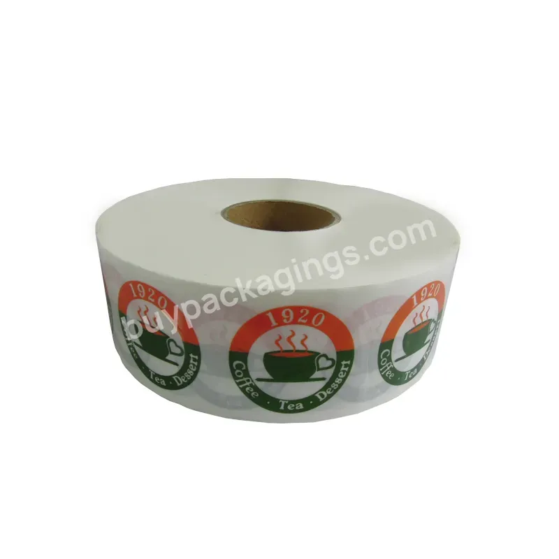 Custom Logo Printed Waterproof Label Stickers For Plastic Cups