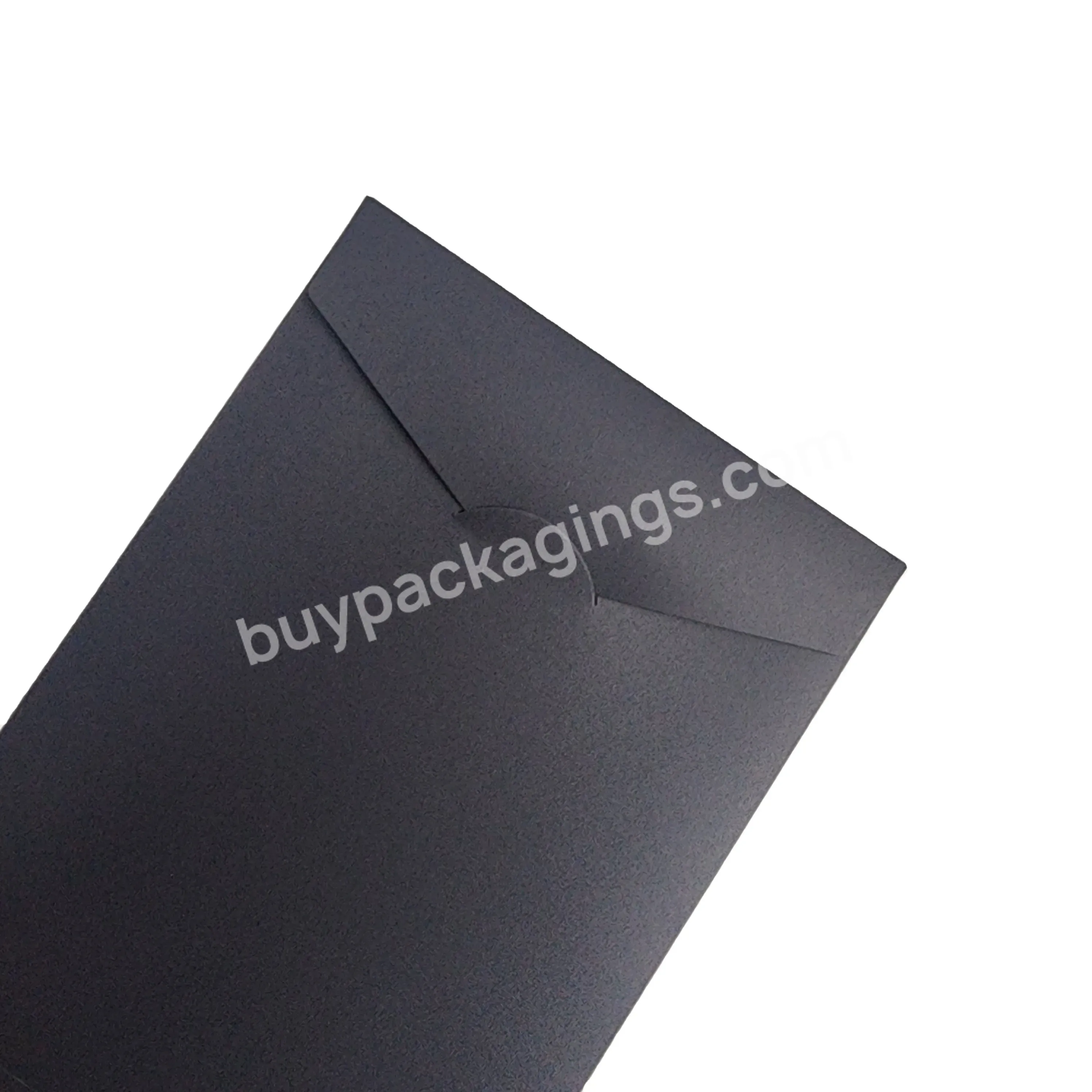 Custom Logo Printed Wholesale Paper Black Envelope Size A4 Paper Envelope