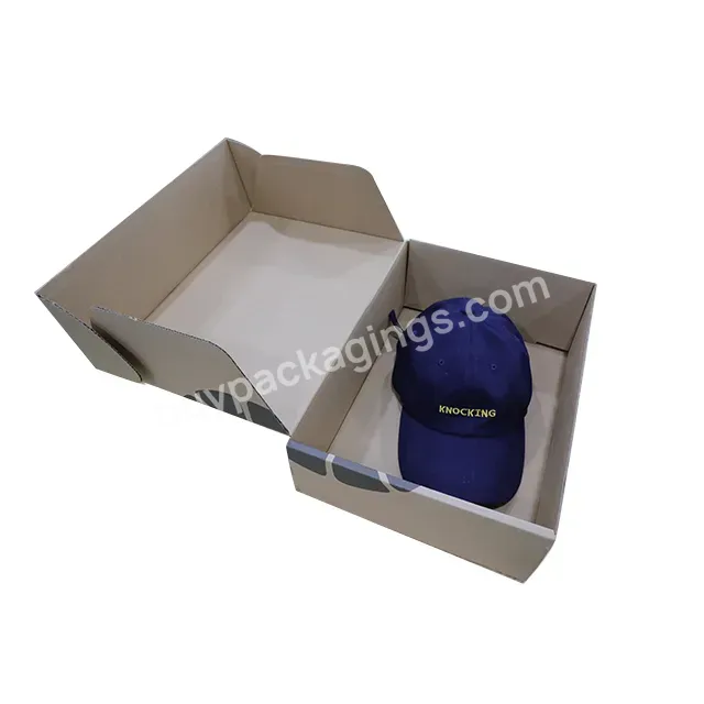 Custom Logo Printing Cardboard Baseball Hat Packaging Box Paper