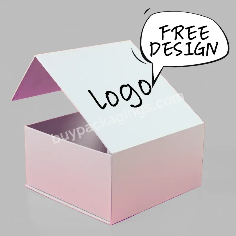 Custom Logo Printing Cardboard Magnetic Closure Packaging Paper Gift Box