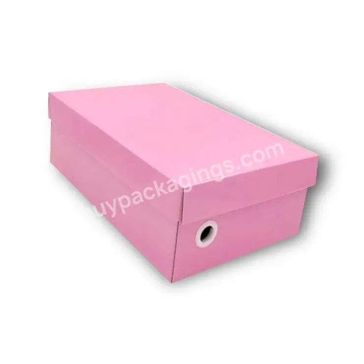 Custom Logo Printing Cardboard Paperboard Paper Box Shoes Gift Packaging For Shoe
