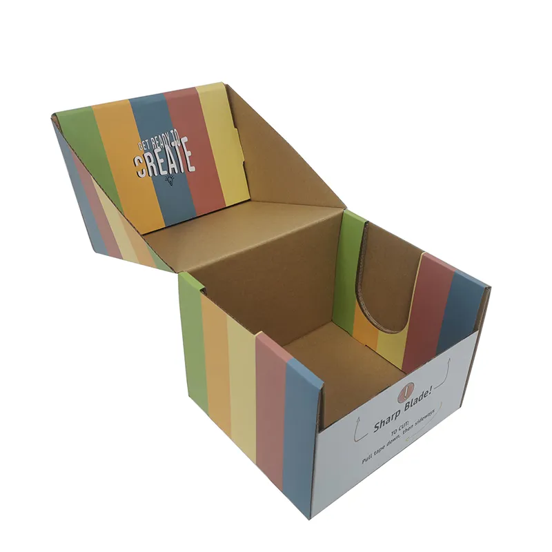 Custom Logo Printing Clothing Underwear Corrugated Cardboard Box Shipping Kraft Paper Box Gift Box