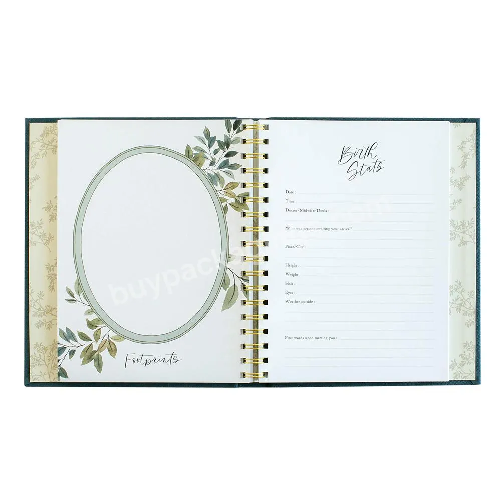 Custom Logo Printing Hardcover Pregnancy Journals Book