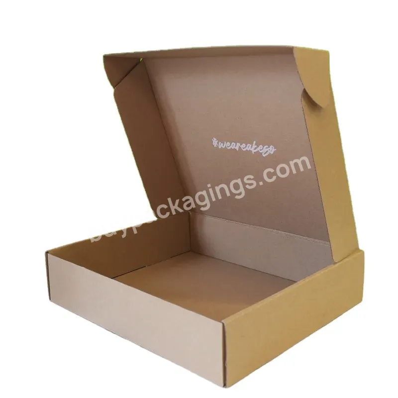 Custom Logo Printing Kraft Recycled Paper Box Wholesale Brown Kraft Packaging Box Shipping Box With Logo