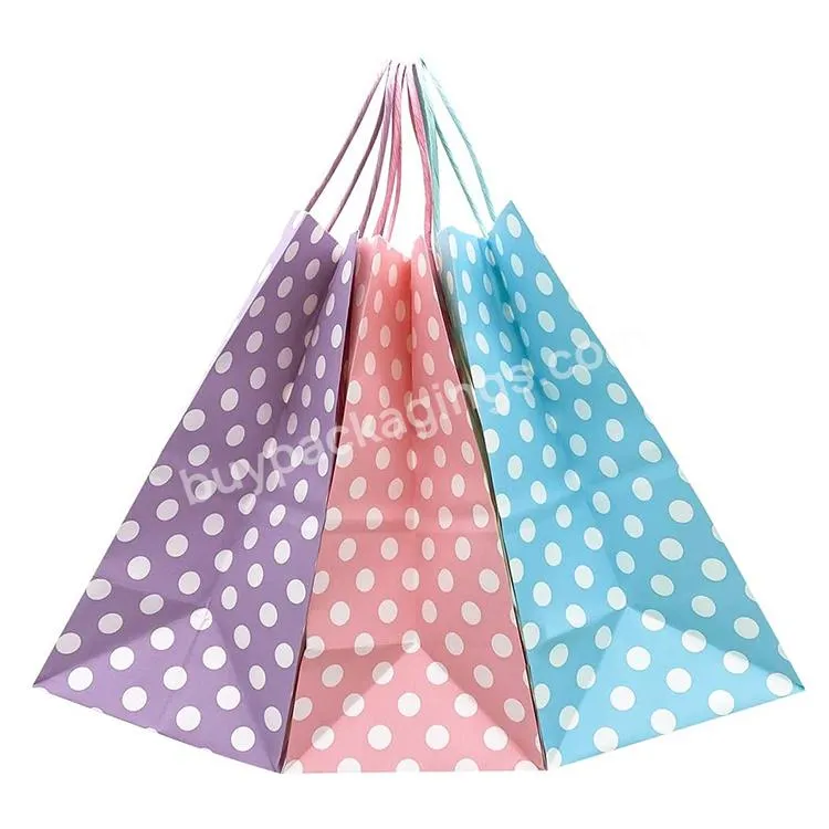 Custom logo printing luxury hot pink fashion shopping paper bag with ribbon handle