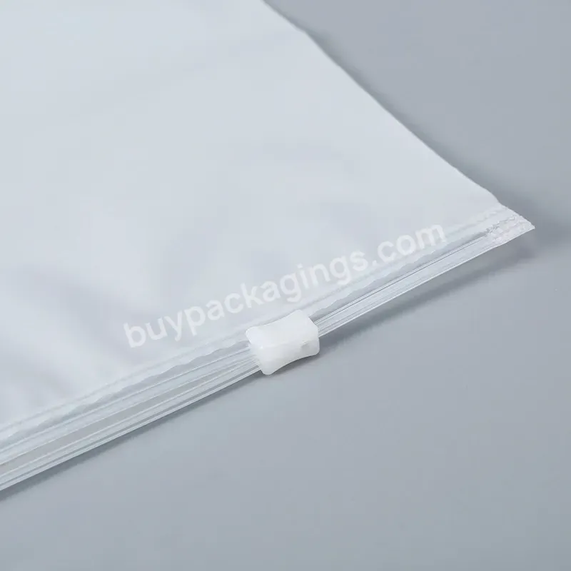 Custom Logo Printing Matte Frosted Poly Zipper Bag Biodegradable Clothing Zip Lock Ziplock Bag For Package