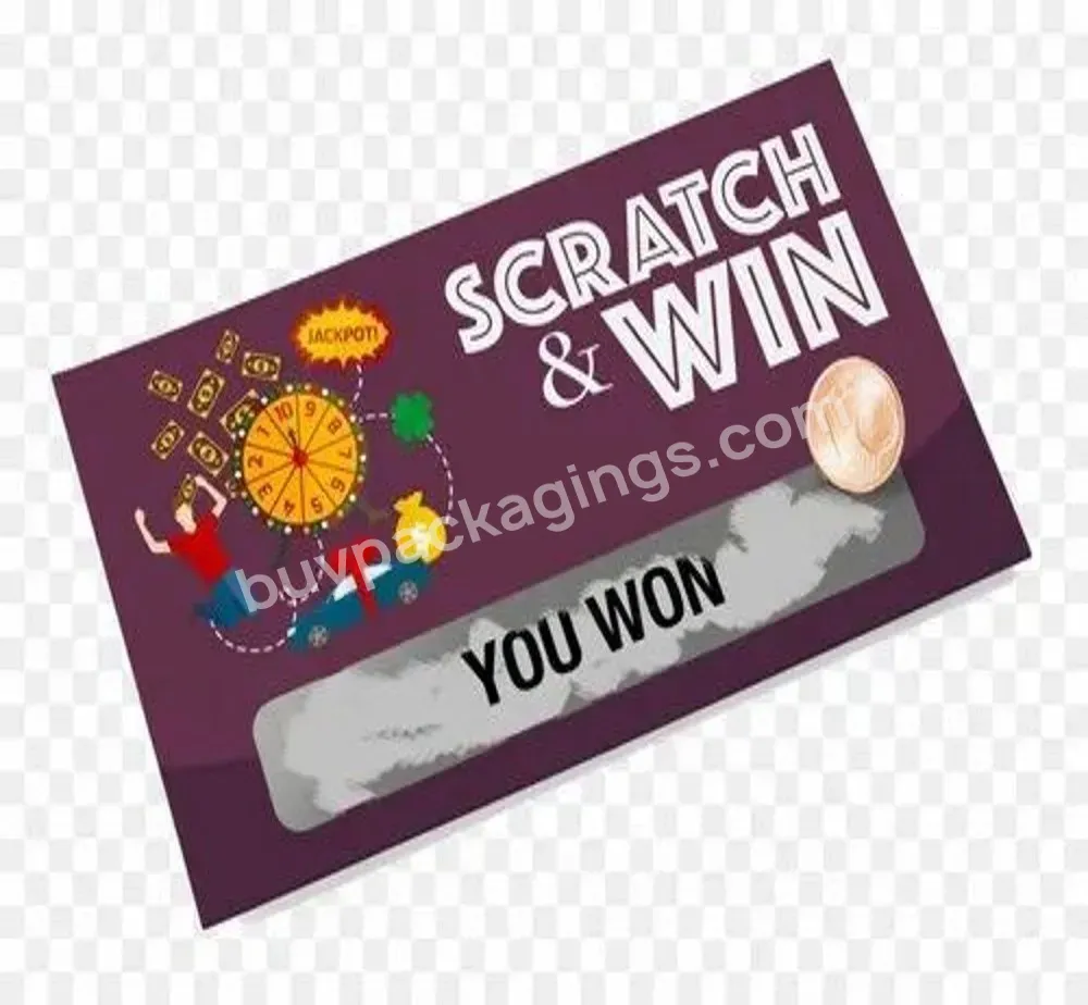 Custom Logo Printing Scratch Off Card 50k Free Shipping China Factory - Buy Scratch And Win Cards,Scratch Gift Card,Wholesale Scratch Off Lottery Card.