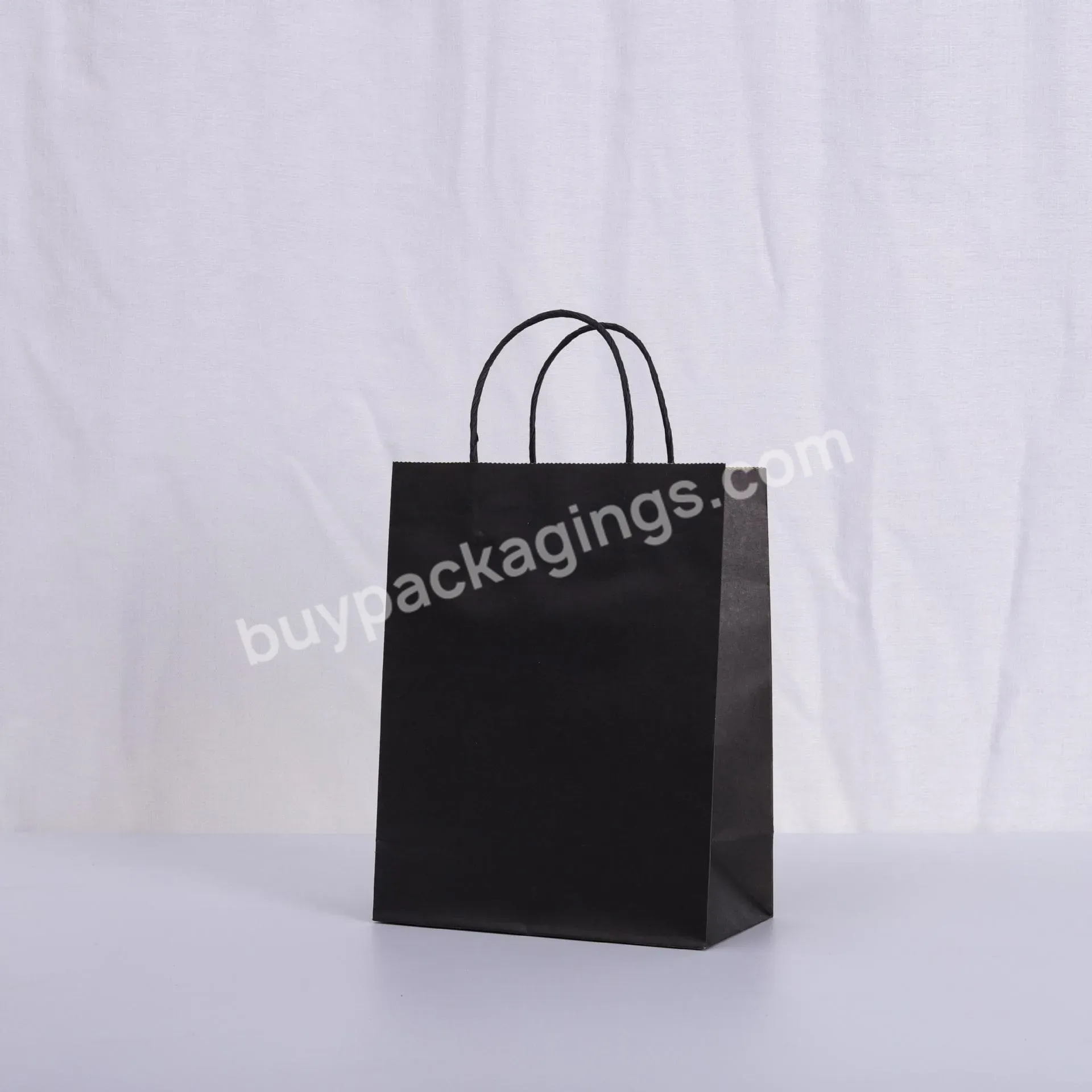 Custom Logo Printing Take Out Food Packaging Kraft Paper Carry Bag Restaurant To Go Bags