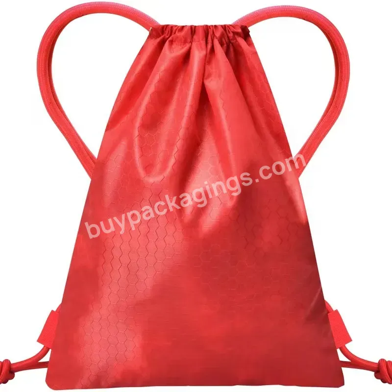Custom Logo Promotional Printing Sport Drawstring Bag Gym Backpack Bag Drawstring Gym Cinch Bags