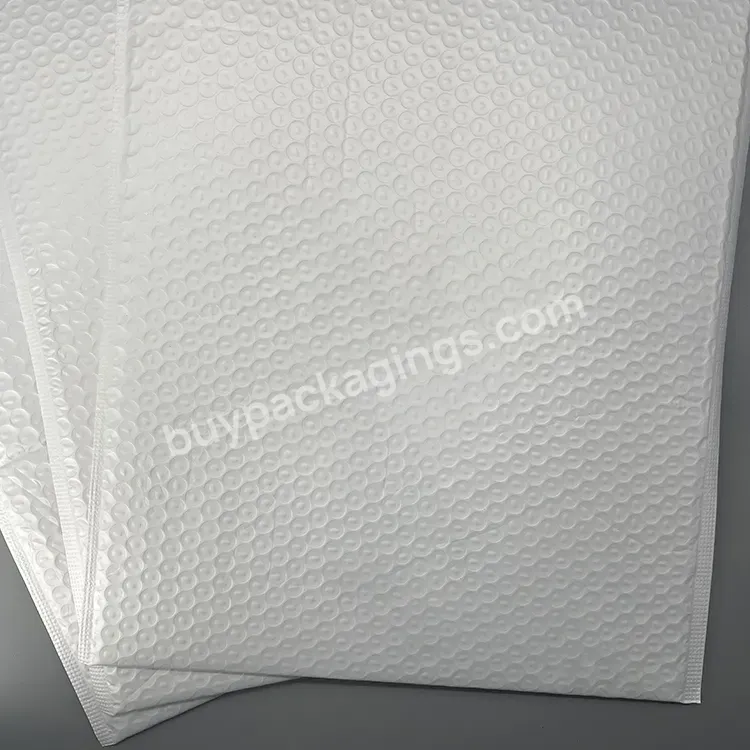 Custom Logo Protection Fragile Goods Book Packaging Bag Waterproof Shock Proof Envelope Bag White Women Clothing Matte Foam Bag