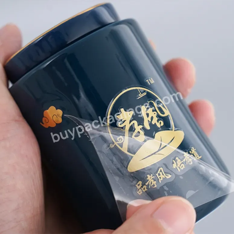 Custom Logo Pvc Transfer Sticker Package Label Vinyl Strong Adhesive Waterproof Transfer Sticker For Bottle