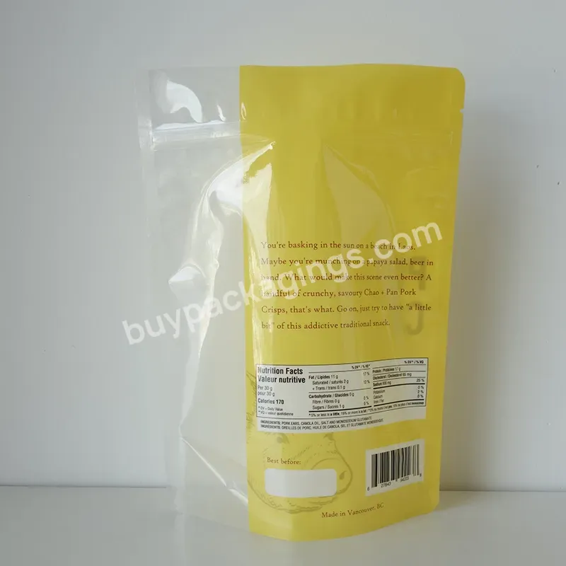 Custom Logo Reclosable Zip Lock Clear Snacks Food Smell Proof Edible Packaging Mylar Bags