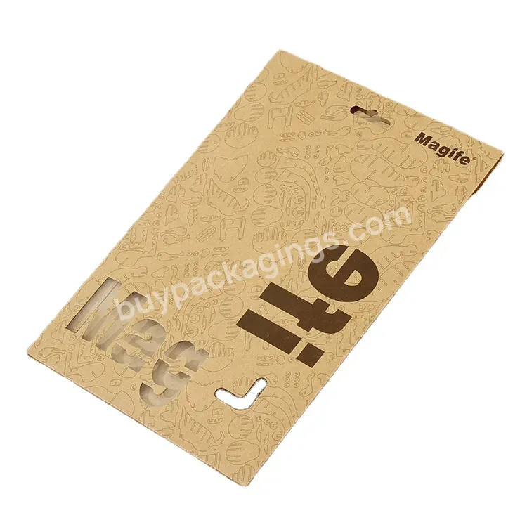 Custom Logo Recyclable Kraft Paper Envelope Packaging For Apparel Retail Men's Underwear Packing Envelopes