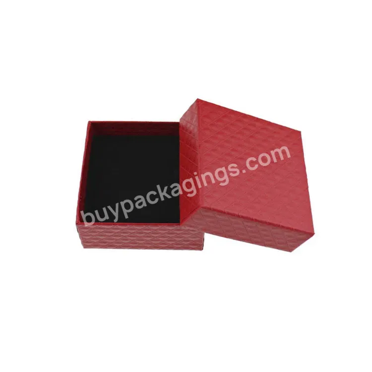 Custom Logo Ring Necklace Packaging Gift Box With Decorative Sponge Jewelry Box