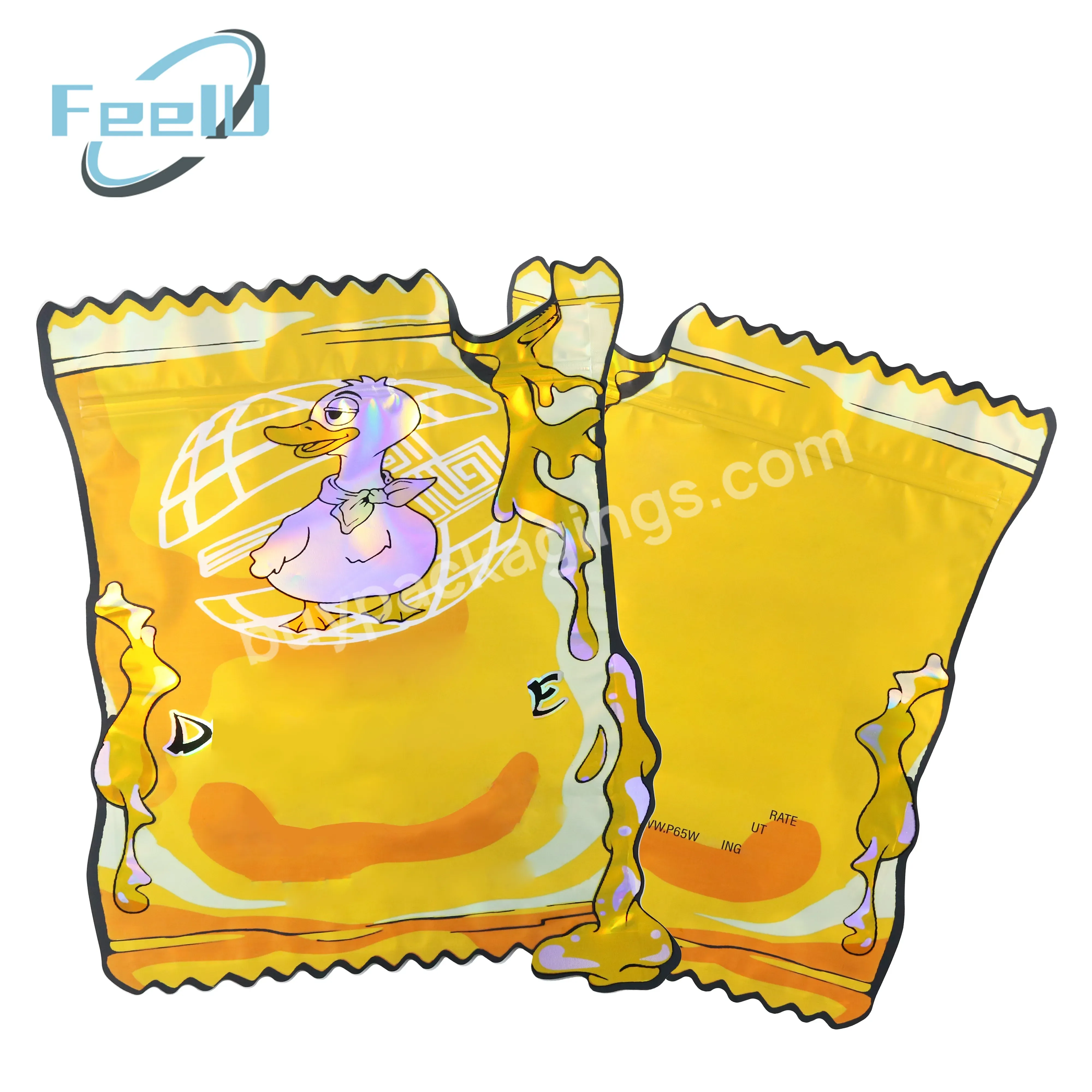 Custom Logo Round Shape Mylar Bag 3.5g Smell Proof Recyclable Zipper Seal Ready To Ship Stock Bag