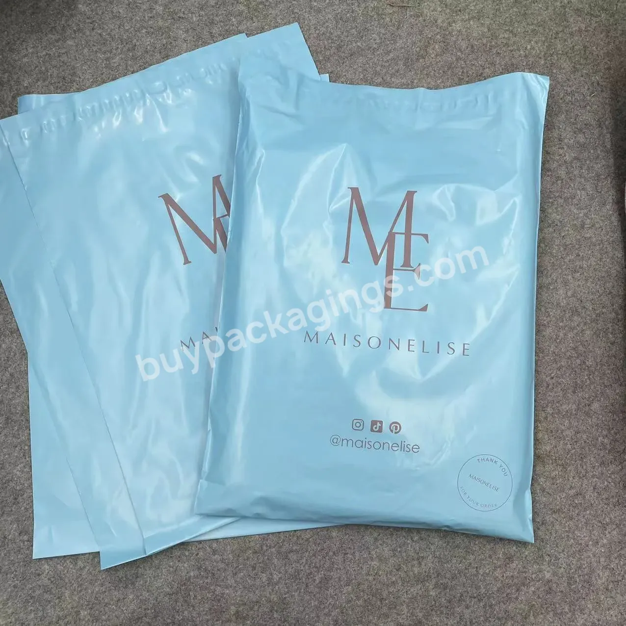 Custom Logo Shipping Poly Mailers Plastic Envelope Courier Polymailer Bags Waterproof Self Adhesive Sealing Bag For Clothing