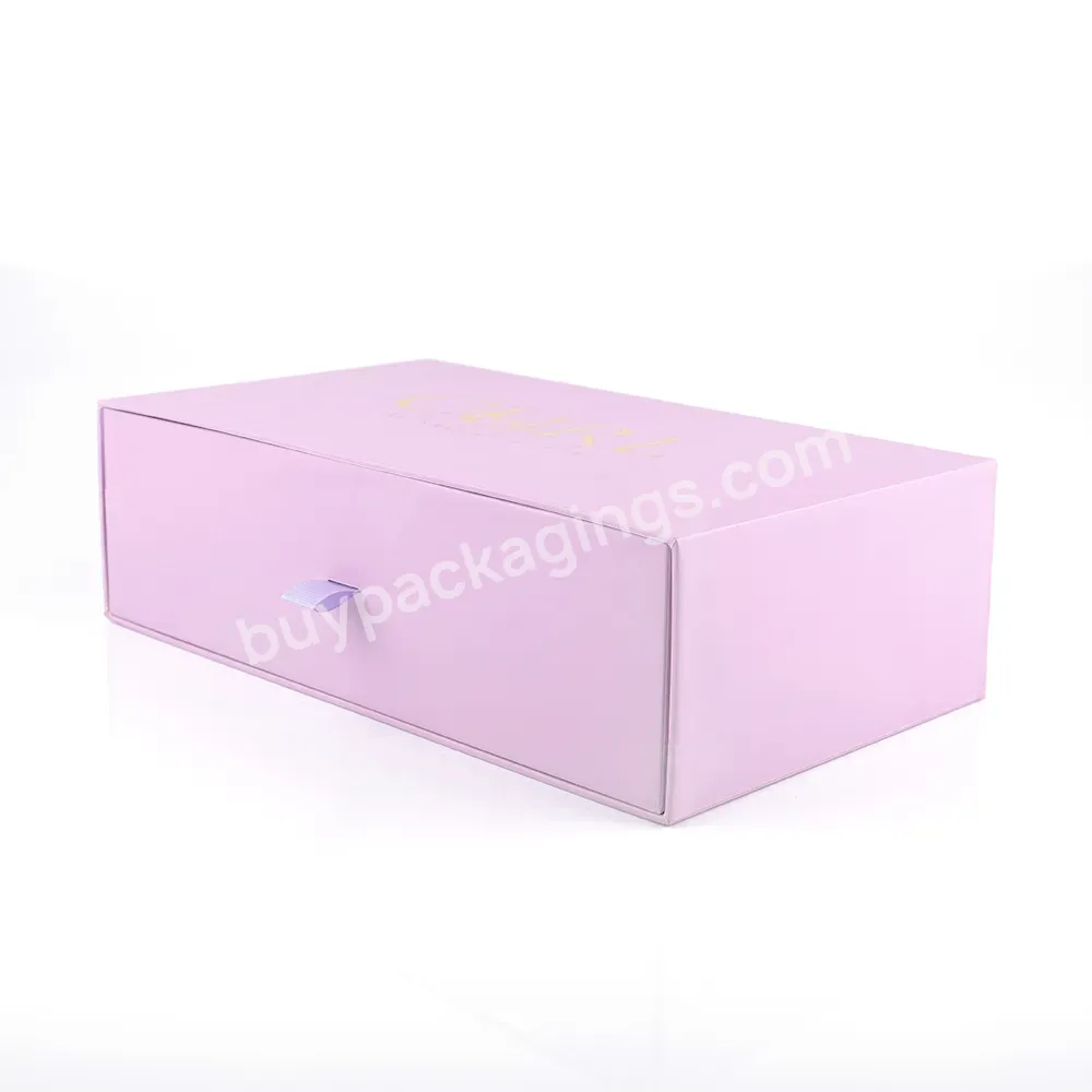 Custom Logo Slide Gift Paper Packaging Jewelry Drawer Boxes For Gift Jewelry Watch