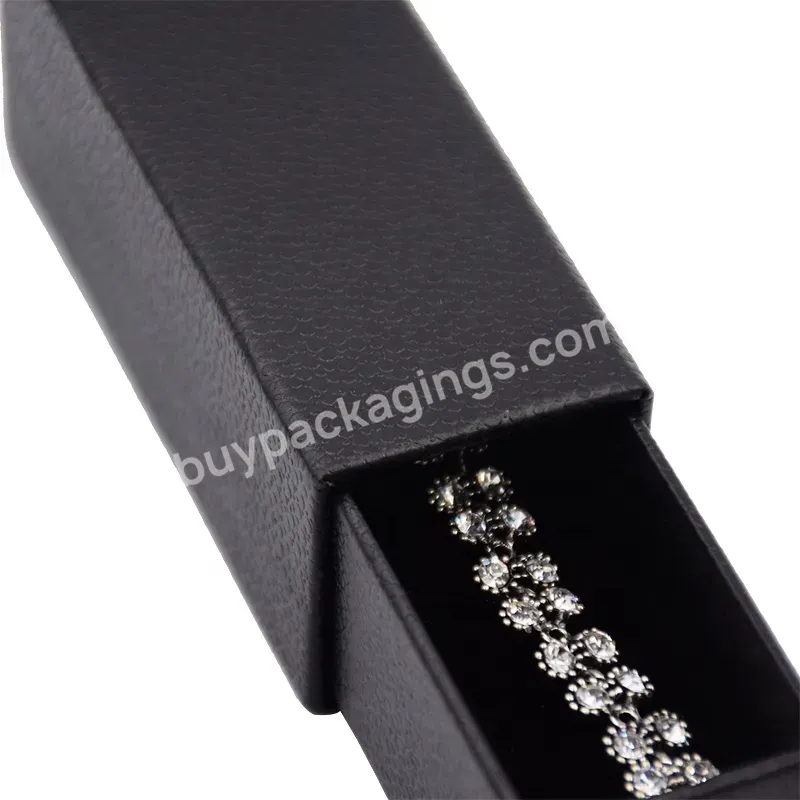Custom Logo Slide Gift Paper Packaging Jewelry Drawer Boxes For Necklace Bracelet Ring