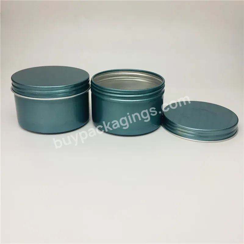 Custom Logo Small Gift Tin Cans With Lids 4oz 8oz 12oz Metal Jar For Body Butter Hair Gel 1oz 2oz 3oz Embossing Aluminum Cans