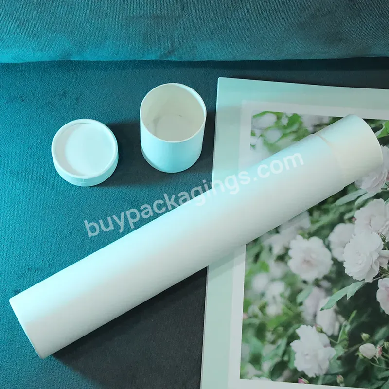 Custom Logo Small Round Paper Tube Box For Cosmetic/candel/flower Packaging,Eco Friendly Cylinder Packaging Box