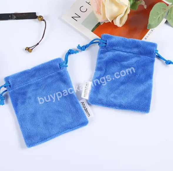 Custom Logo Suede Microfiber Jewelry Gift Packaging Pouch Suede Jewelry Pouch With You Own Logo