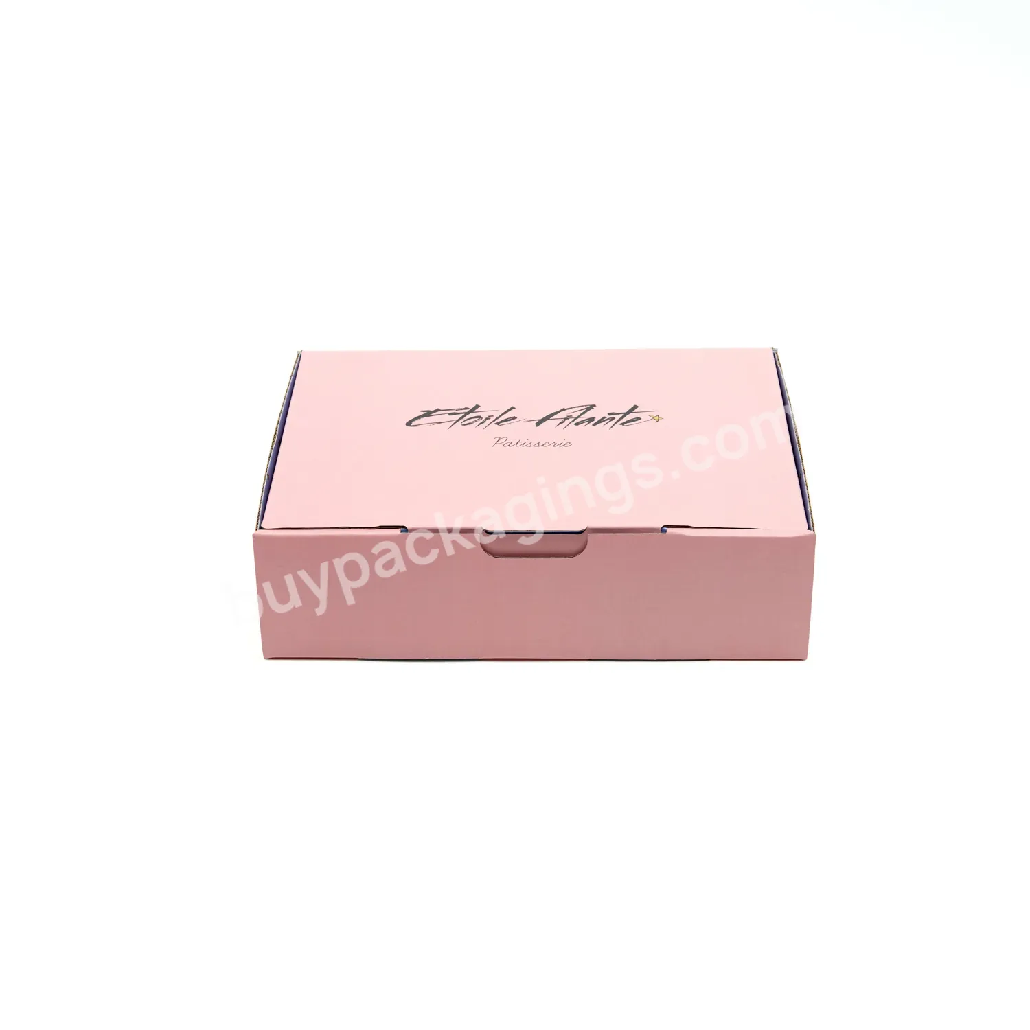 Custom Logo Teal Small Packaging Shipping Paper Cardboard Mailer Corrugated Box