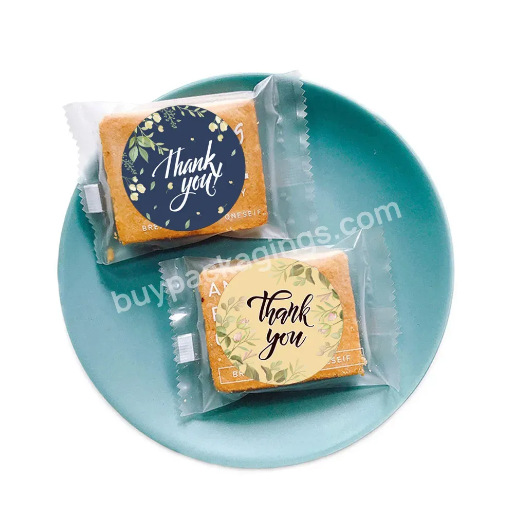 Custom Logo Thank You Round Sticker Packaging Labels Decorative Stickers For Festival Birthday Party Gift Envelope