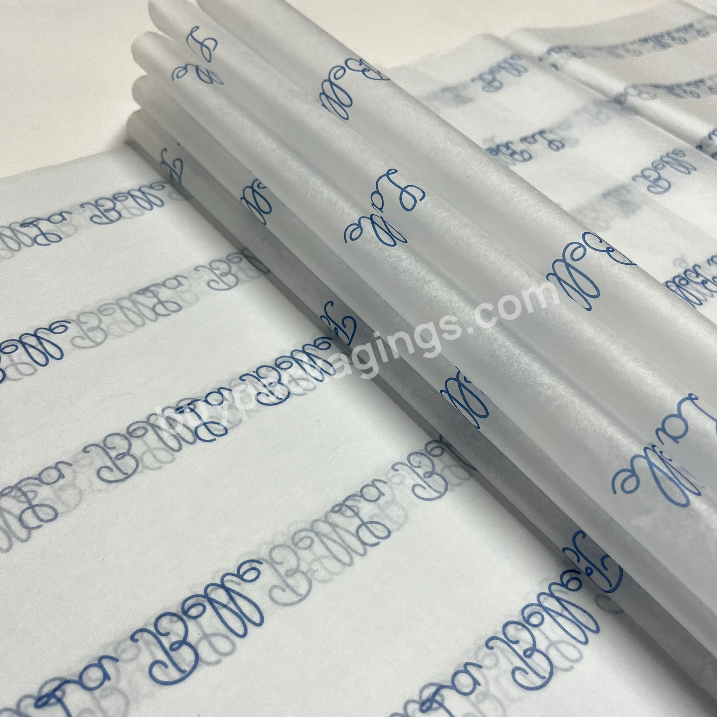 Custom Logo Tissue Wrapping Paper With Company Logo Garment Packaging Paper