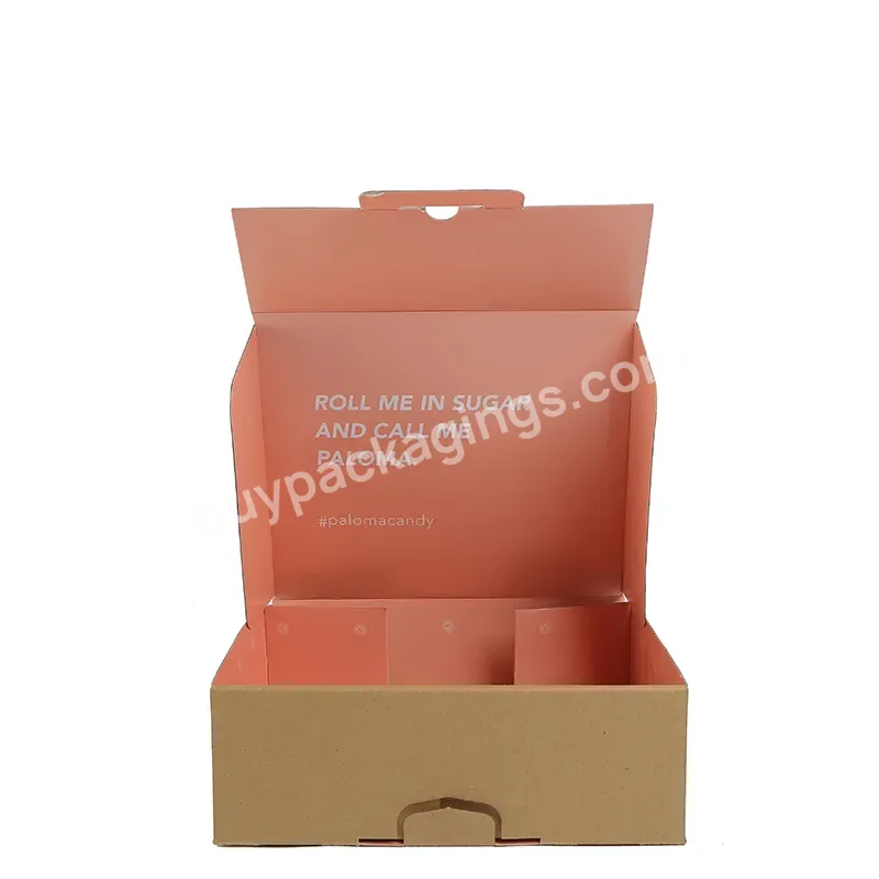 Custom Logo Unique Color Clothing Packaging Printing Foldable Recycled Brown Corrugated Mailer Shipping Boxes