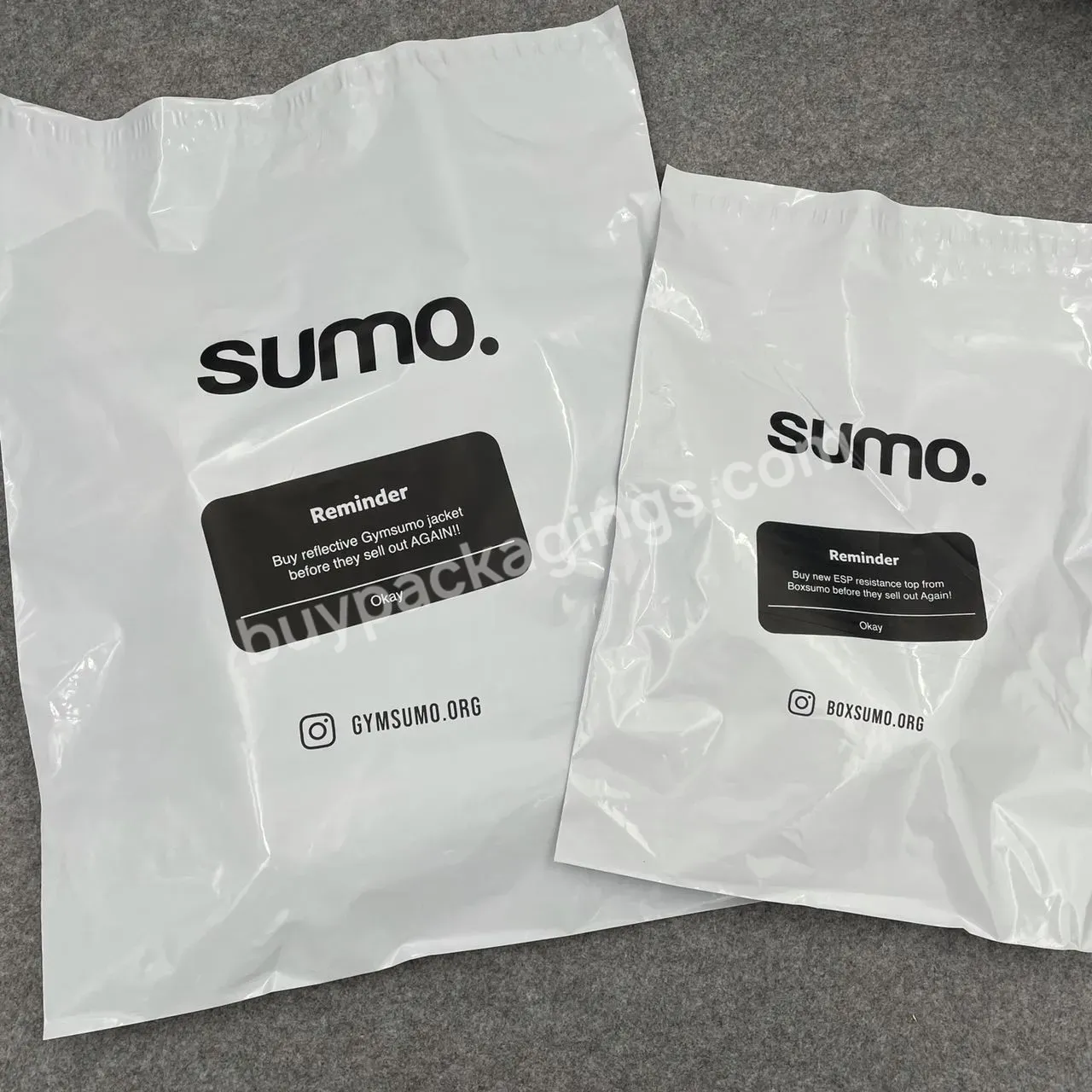 Custom Logo Waterproof White Poly Shipping Bags For Clothing Plastic Mailer Envelopes With Self Sealing Glue