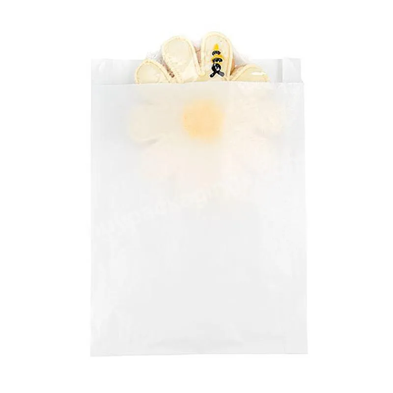 Custom Logo White Garment Compostable Clothing Wax Paper Gravure Printed Glassine Paper Packaging Bag Glassine Paper Bags
