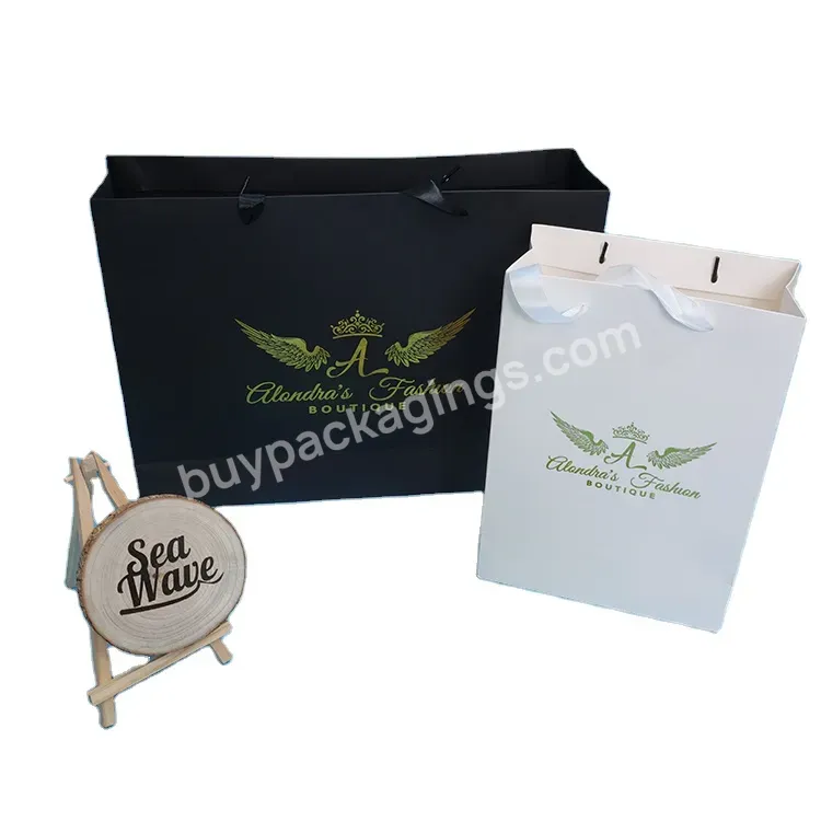 Custom Logo Wholesale Paper Bag Reusable Gift Packaging Paper Box For Shopping Handle Jewelry Paper Bags