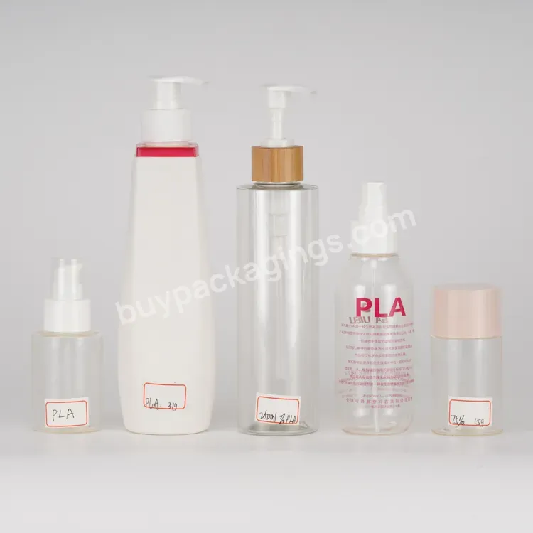 Custom Logo Wholesale Pla Cosmetic Skincare Skin Care Beauty Biodegradable Packaging Container Bottles