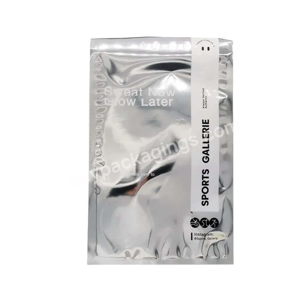 Custom Logo Zip Lock Resealable Proof Aluminum Foil Mylar Plastic Shoes &clothing Packaging Hologram Bags