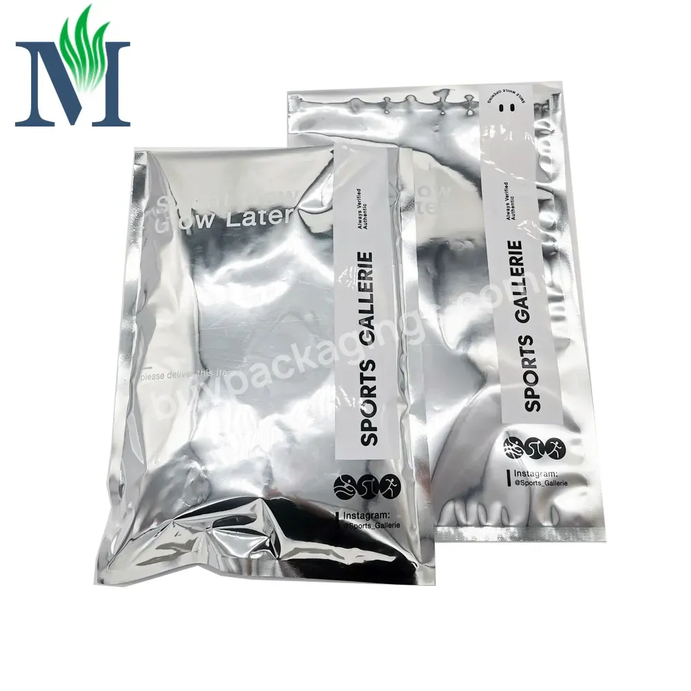 Custom Logo Zip Lock Resealable Proof Aluminum Foil Mylar Plastic Shoes &clothing Packaging Hologram Bags