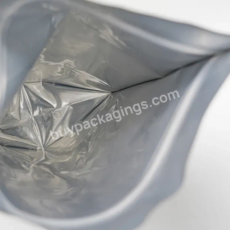 Custom Low Moq Smell Proof Pouch Aluminum Foil Zipper Stand Up Matte Mylar Food Packaging Bag 500gram