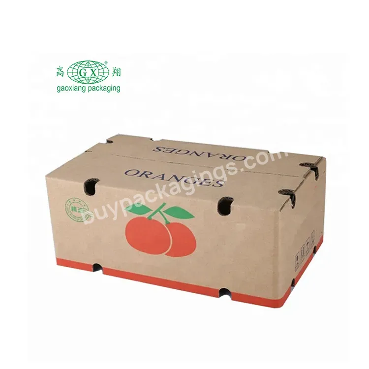 Custom Low Price Custom Corrugated Packaging Box Fruit Packing Carton Box With Logo