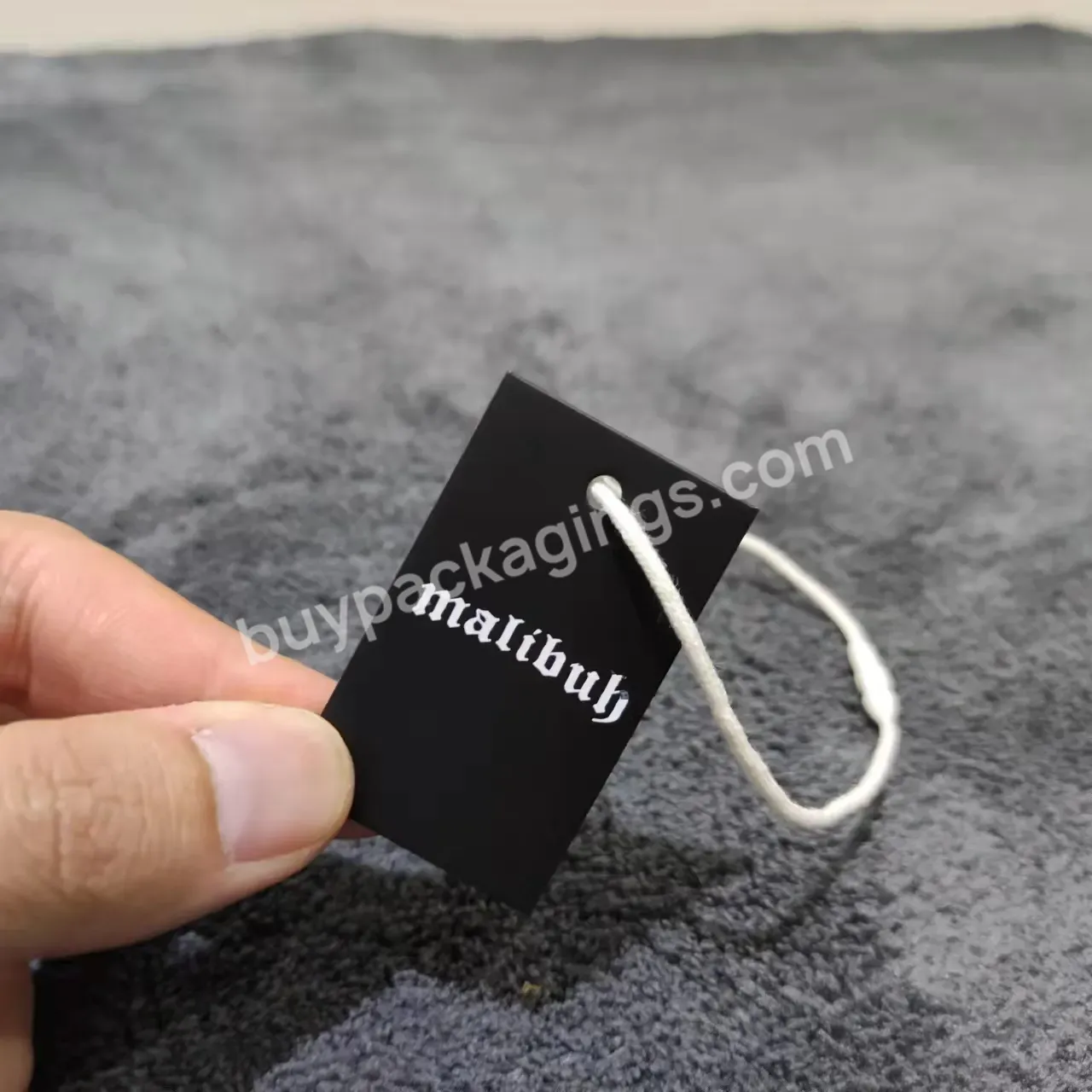 Custom Luxury Black Small Laminate Women's Bikini Swimsuit Tag