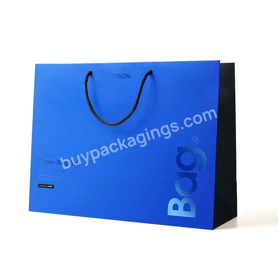 Custom Luxury Branded Packaging Bag Bolsa De Papel Printed Shopping Retail Carrier Paper Gift Bags