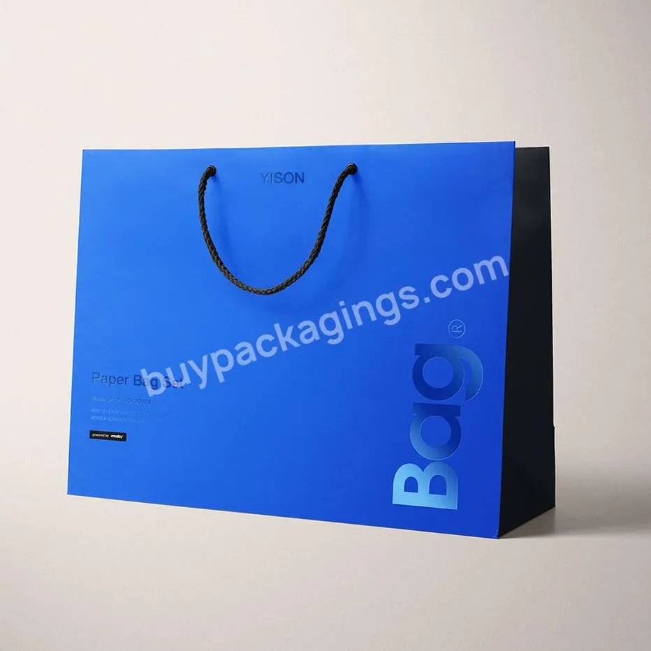 Custom Luxury Branded Packaging Bag Bolsa De Papel Printed Shopping Retail Carrier Paper Gift Bags