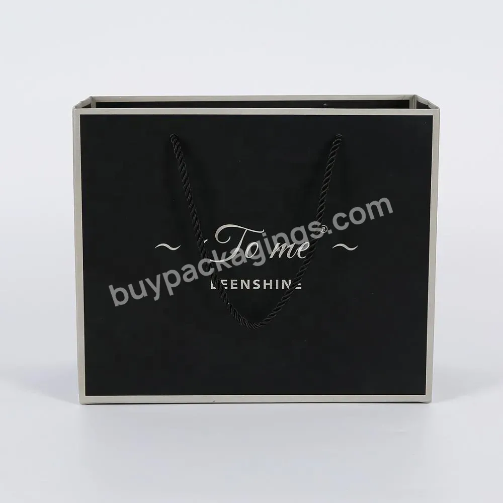 Custom Luxury Clothing Shopping Gift Bags Craft Paper Shopping Bag Kraft Paper Tote Bag Wholesale