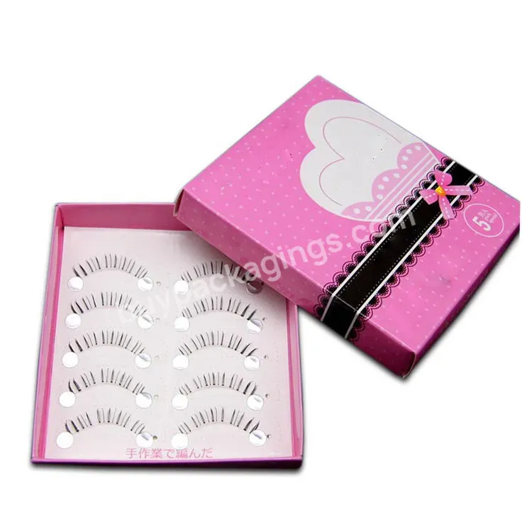 Custom Luxury Cmyk 4 Color Printing Recycled Gift Rigid False Eyelash Packaging Box